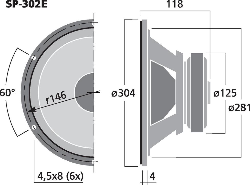 SP-302E - woofer