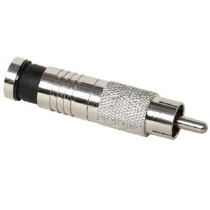 Spina rca a compressione x rg-59 nichelato AB07-022 RG59