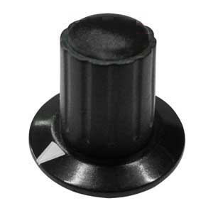 Manopola Nera A Mandrino 26x19 Ø6 Nera MA/1121N