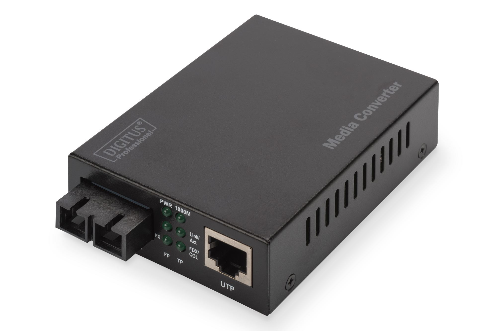 Digitus DN-82120-1 Gigabit Ethernet Media Converter, Multimode SC connector, 850nm, up to 0.5km