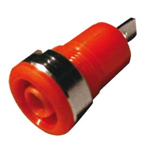 Boccola Isolata Di Sicurezza 4mm Rossa BO/501R-C