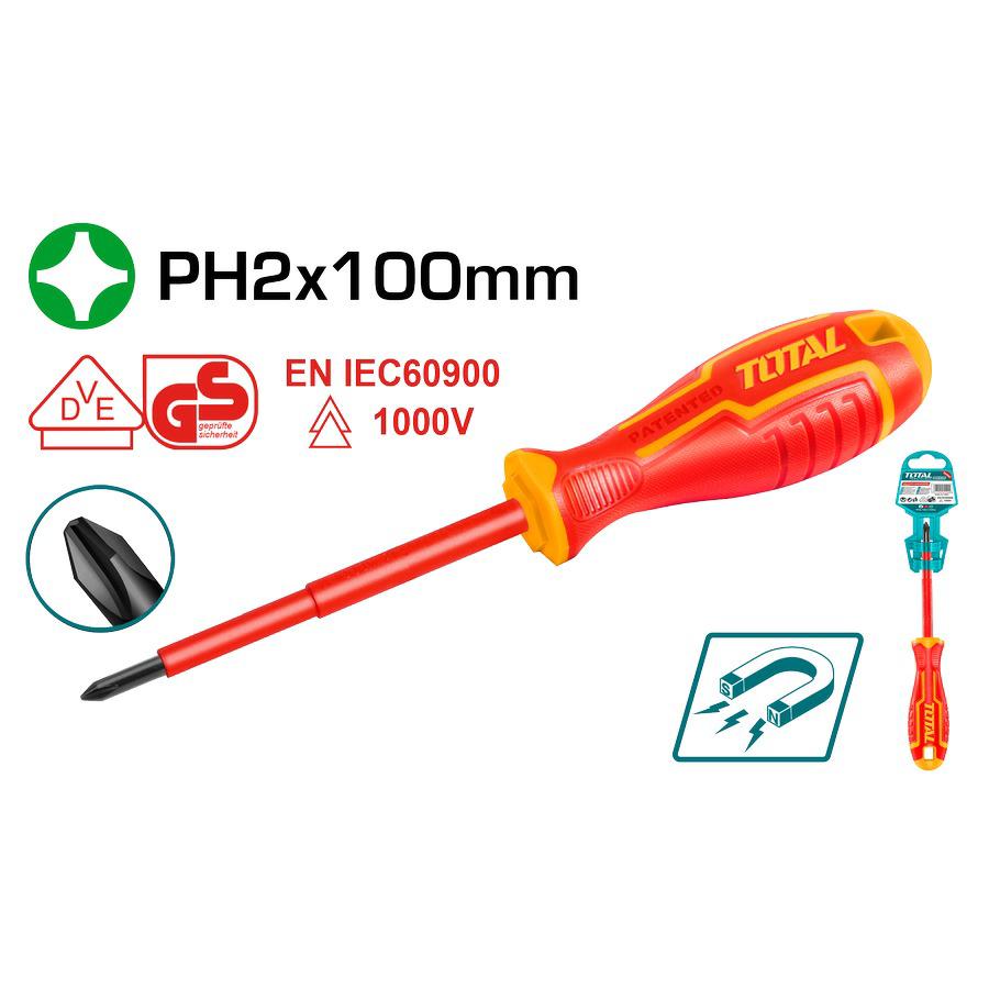 Cacciavite Isolato Phillips CR-V PH2x100 THTISPH2100
