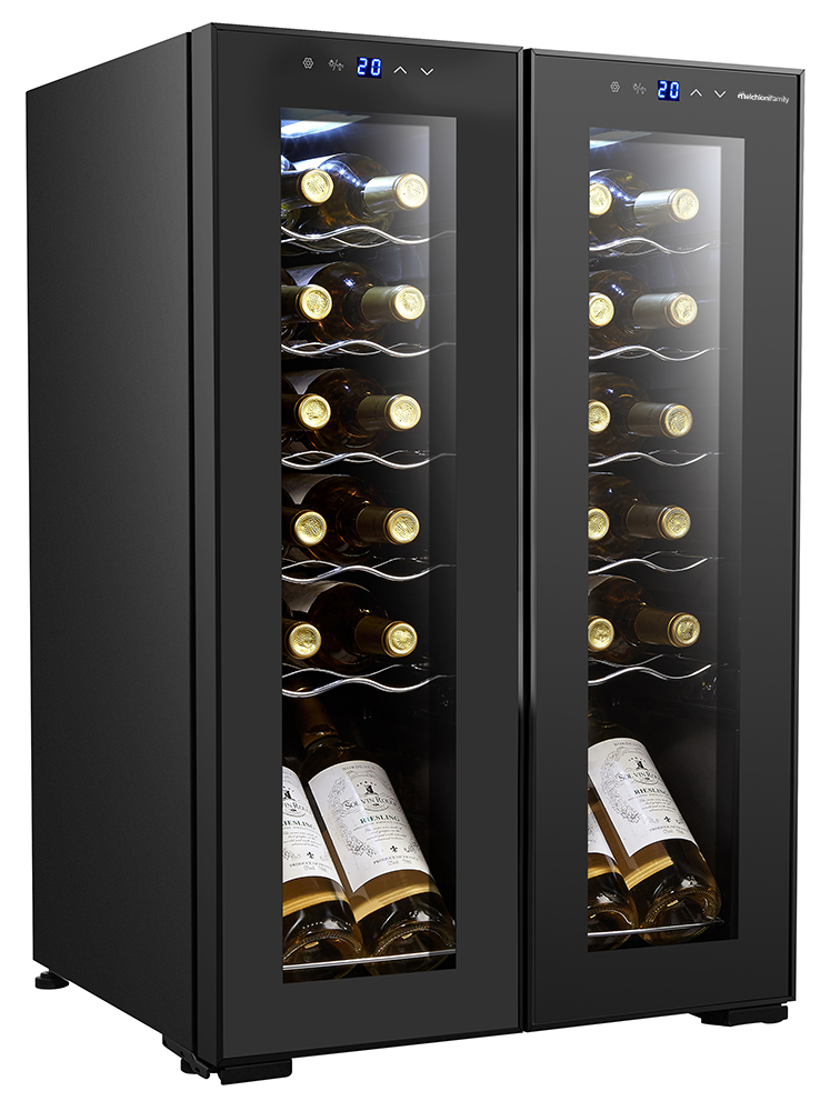 Cantinetta VERMENTINO 24 C DUAL - 24 bottiglie doppia temperatura con compressore e doppia porta