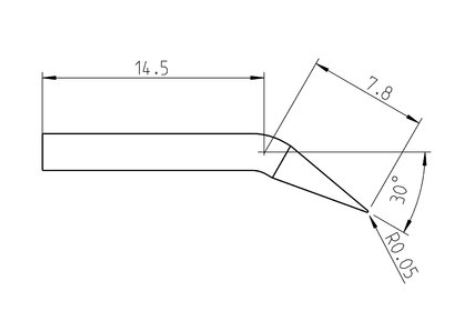 RT Pico Punta saldante, punta conica Ø 0,1 mm T0050103599 - Weller
