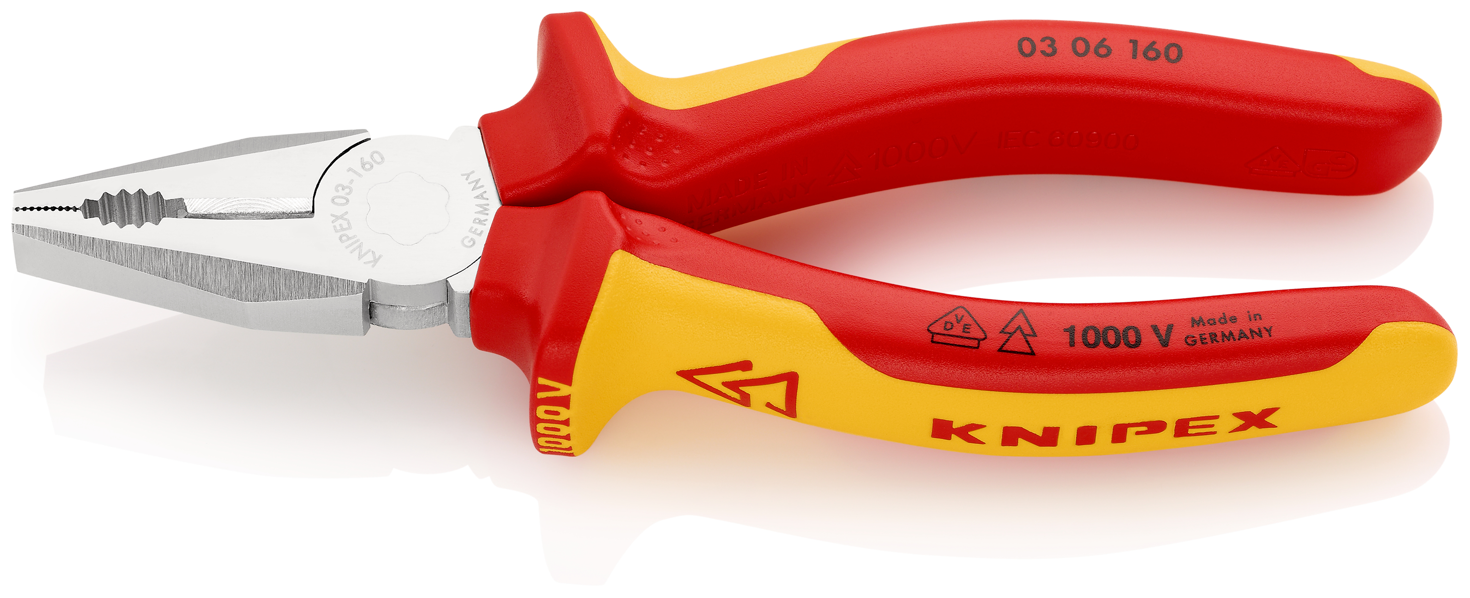 Pinza combinata VDE Knipex 160mm, isolamento a 1000V