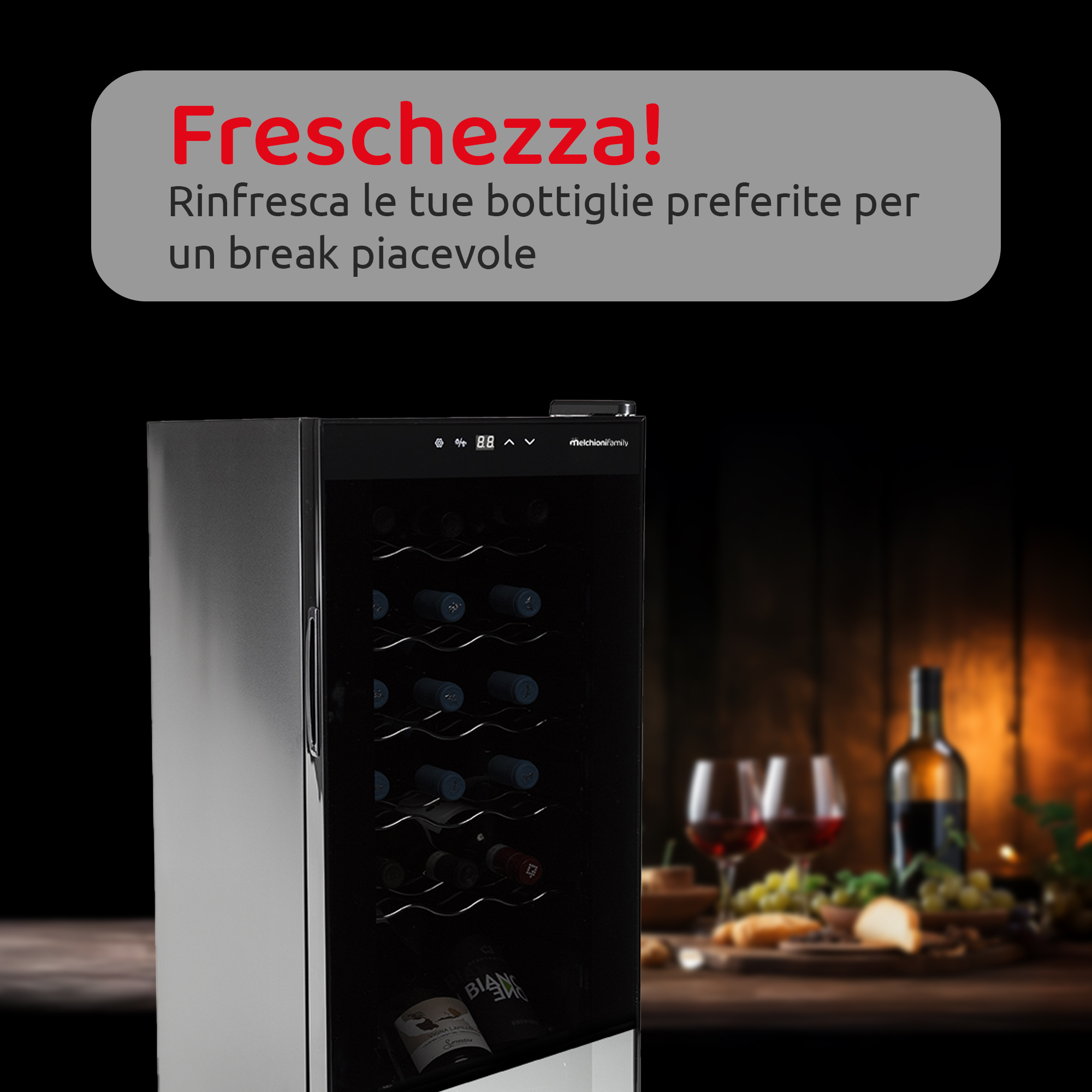 Cantinetta VERMENTINO 18 C - 18 bottiglie con compressore