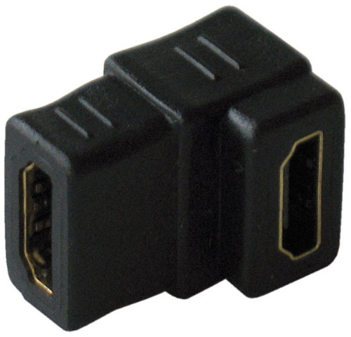Adattatore video 90 presa/presa hdmi HDG-6208B 90 F/F ADAPTOR BLACK BK