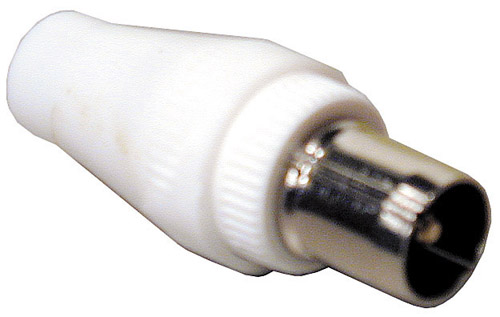 Spina coassiale tv 9,5mm volante - blister
