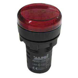 Segnalatore Luminoso 24V A Led Rosso Con Gemma AP/SEGN/220R-C