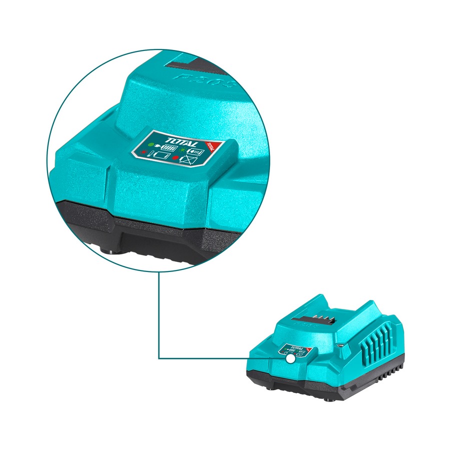 Caricabatteria rapido 2Ah- 20V TFCLI2001E