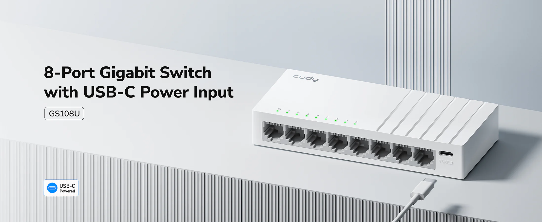 GS108U - 8-Port Gigabit Switch with USB C
