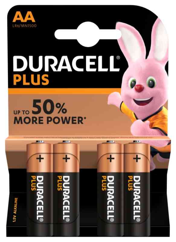 Duracell Plus Stilo (AA) 1500 in blister da 4 pile