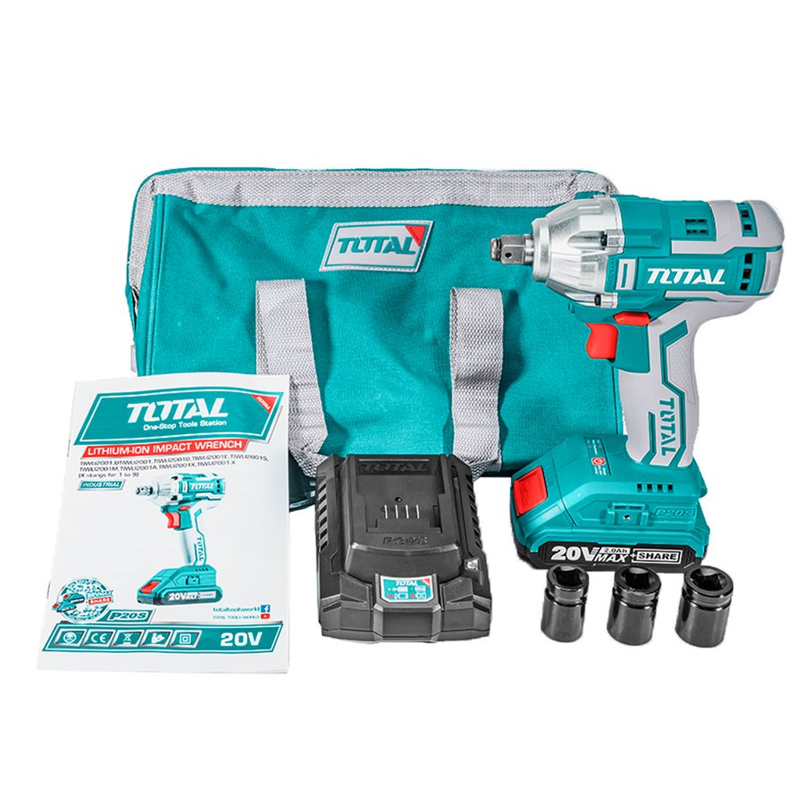 Avvitatore a Impulsi 1/2" 20V + 2 Batterie