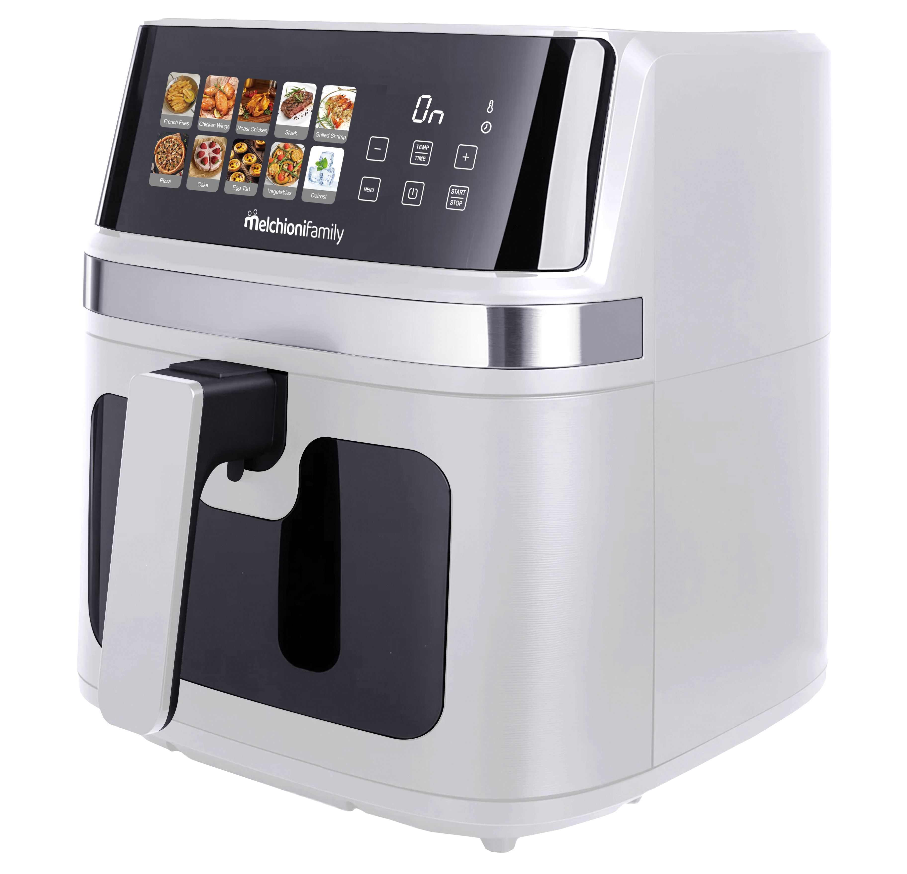 Friggitrice ad aria GAIA PLUS 8L con doppia resistenza bianca
