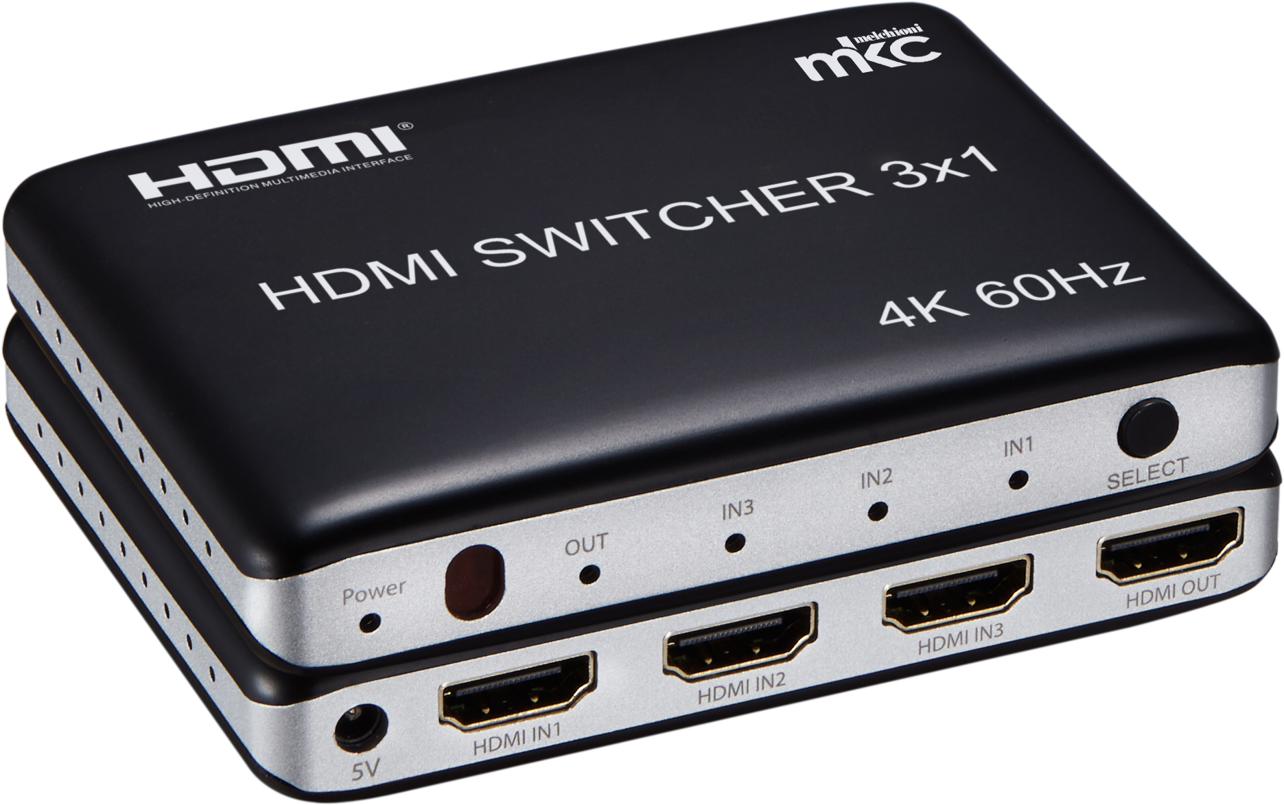 Selettore HDMI V2.0b UHD 4K/60Hz 3IN x 1OUT mod. MK-DSW3 2.0