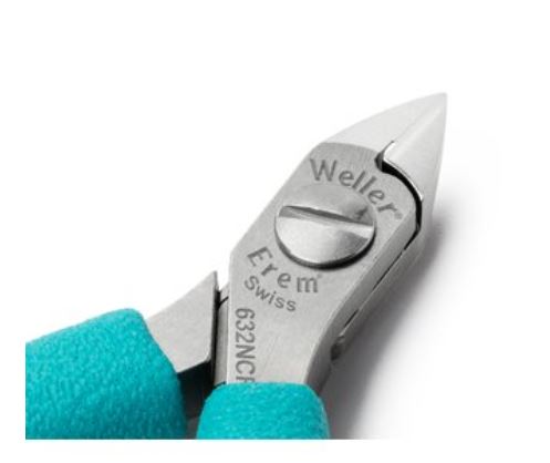 Tronchese con taglio in punta, testa arrotondata, 632NCF Weller