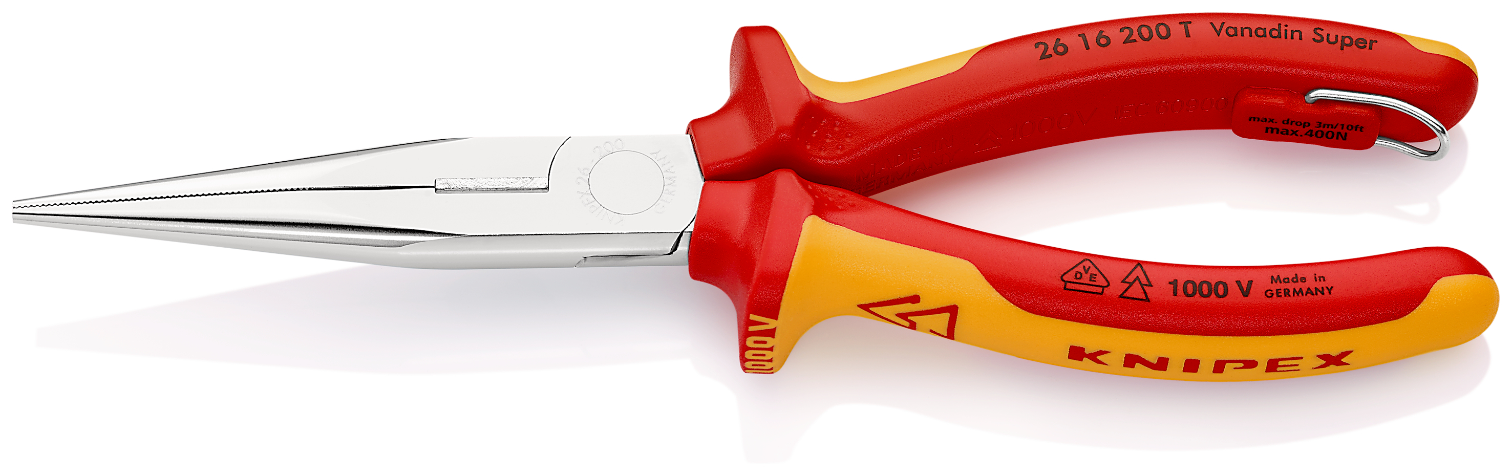 Pinza per meccanica TT 26 16 200 T BK, isolamento a 1000V