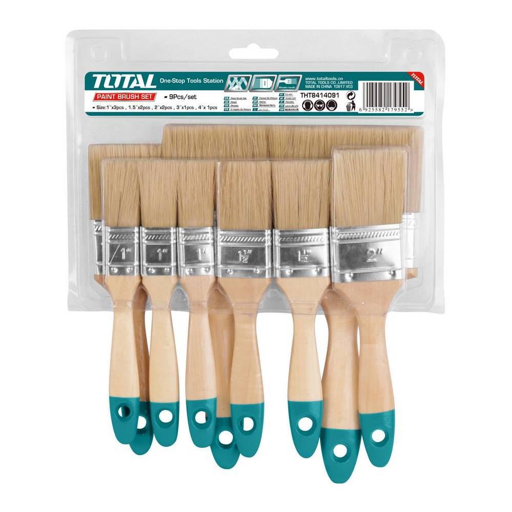Set da 9 Pennelli - Manico Legno THT8414091