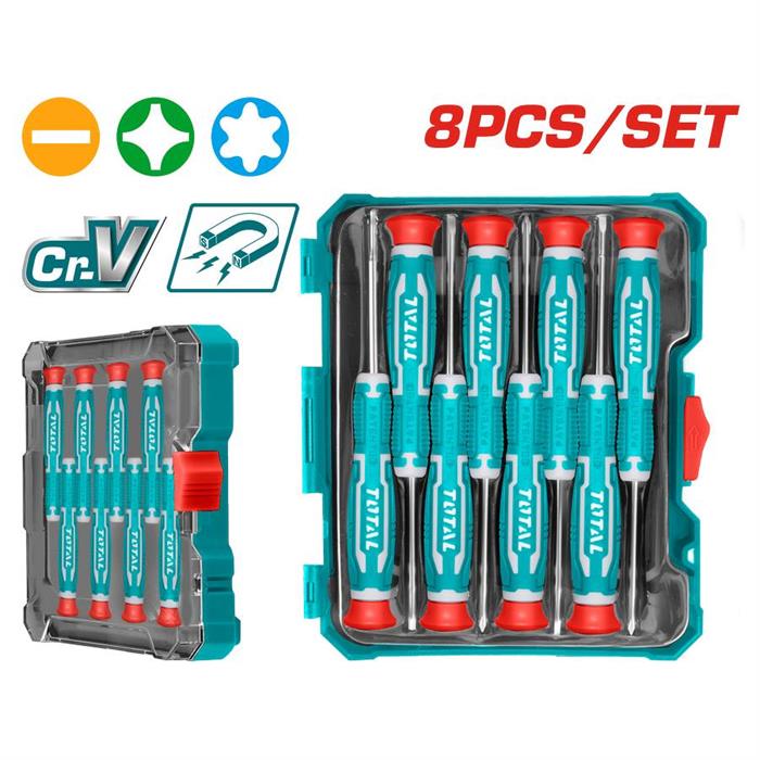 Set cacciaviti da precisione - 8 pezzi THT250826