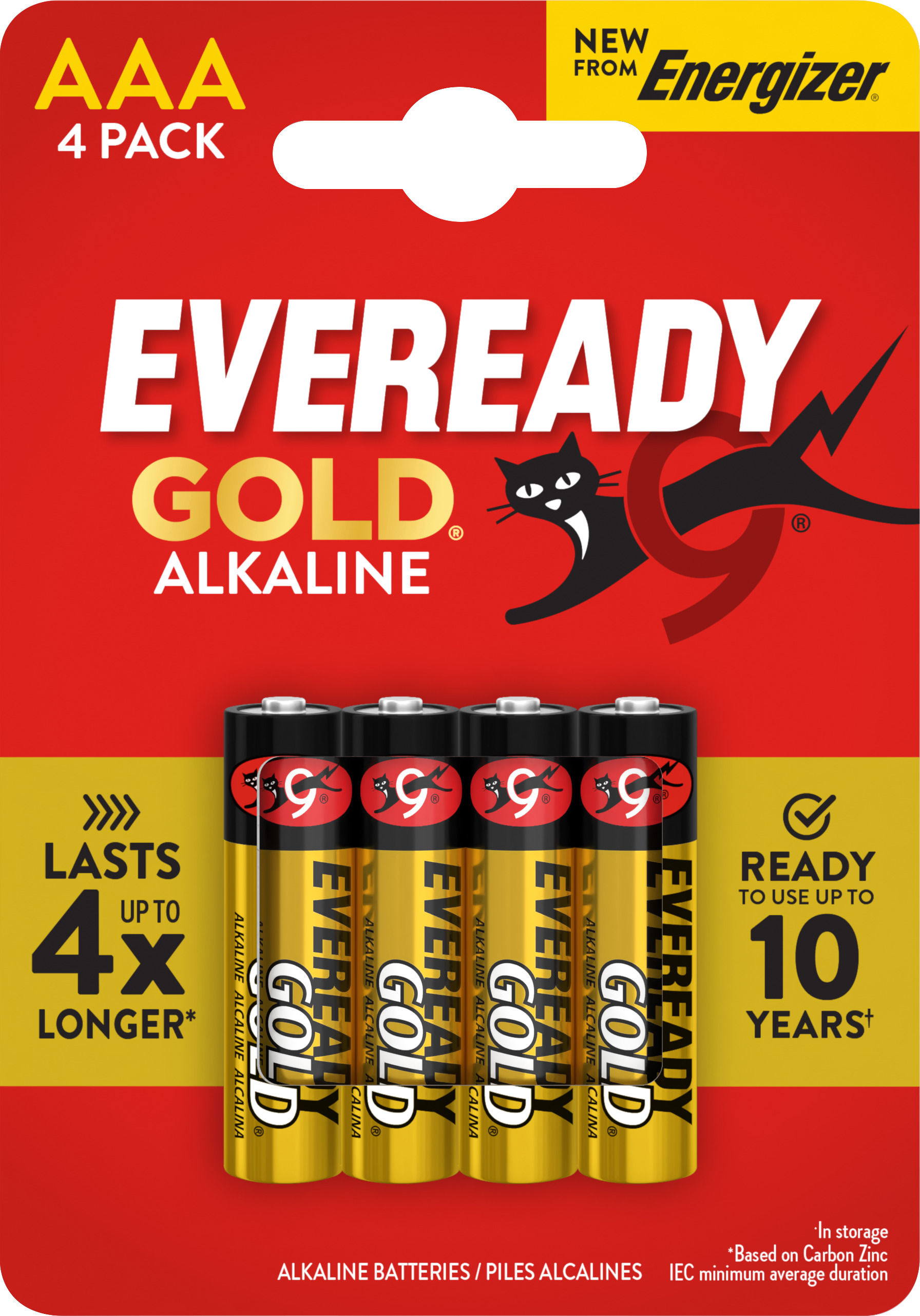 Eveready Gold AAA blister da 4