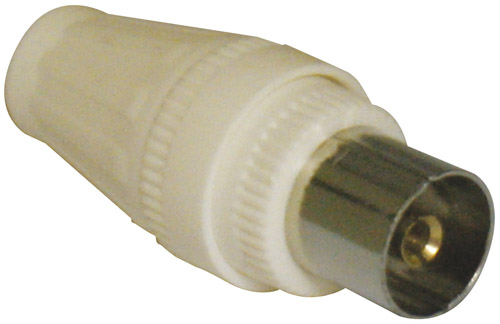 Presa coassiale tv 9,5 mm volante bianco alta qualità