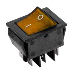 Interruttore A Bilanciere 16A-250V Bipolare Arancione INT/2279H-C
