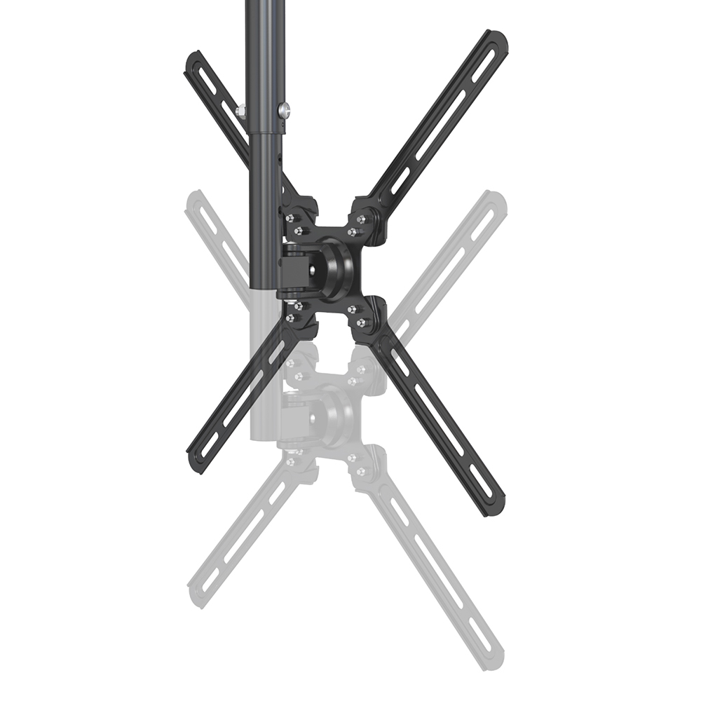 Supporto TV 22''-55''  da soffitto  con discesa regolabile  444-794mm nero, Mod. STV-IR-2255-S