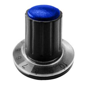 Manopola A Mandrino 26x21 Ø6 Blu MA/1131B