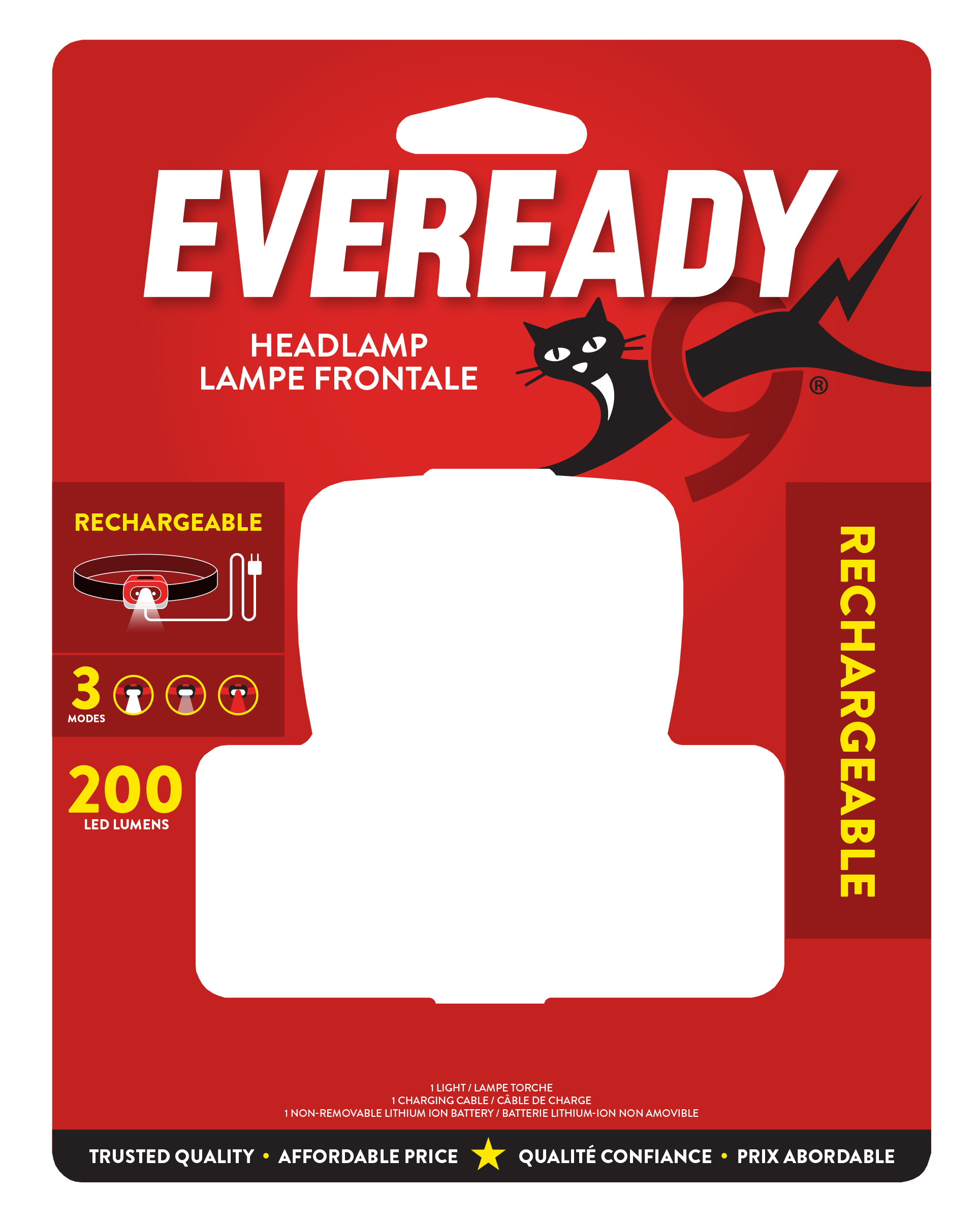 EVEREADY  Value Rechargeable Headlight 200 lumens