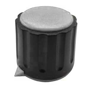 Manopola Nera A Mandrino 22x19 Ø6 Grigia MA/1113GR
