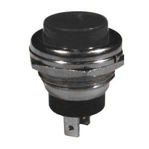 Pulsante N.A. Sald. 3A-125V Nero NAP/57N-I