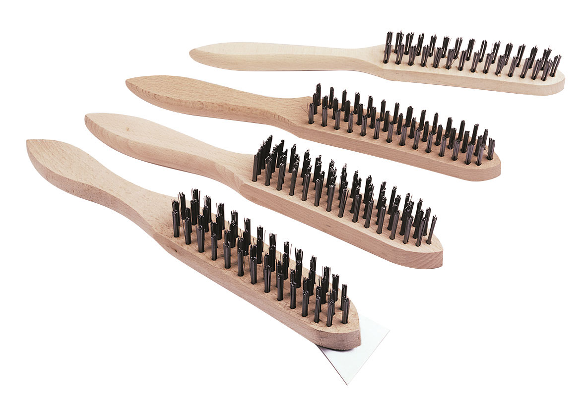 Spazzola con fili metallici su 3 righe serie 580