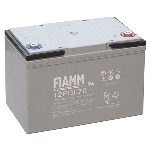Batteria al piombo ricaricabile 12V 70Ah terminale m6 FIAMM