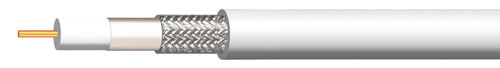 ZDA+ 5.0 - Cavo coassiale  75 Ohm, bianco, conduttori in rame, diametro 5 mm, classe A+, pull box  150mt.