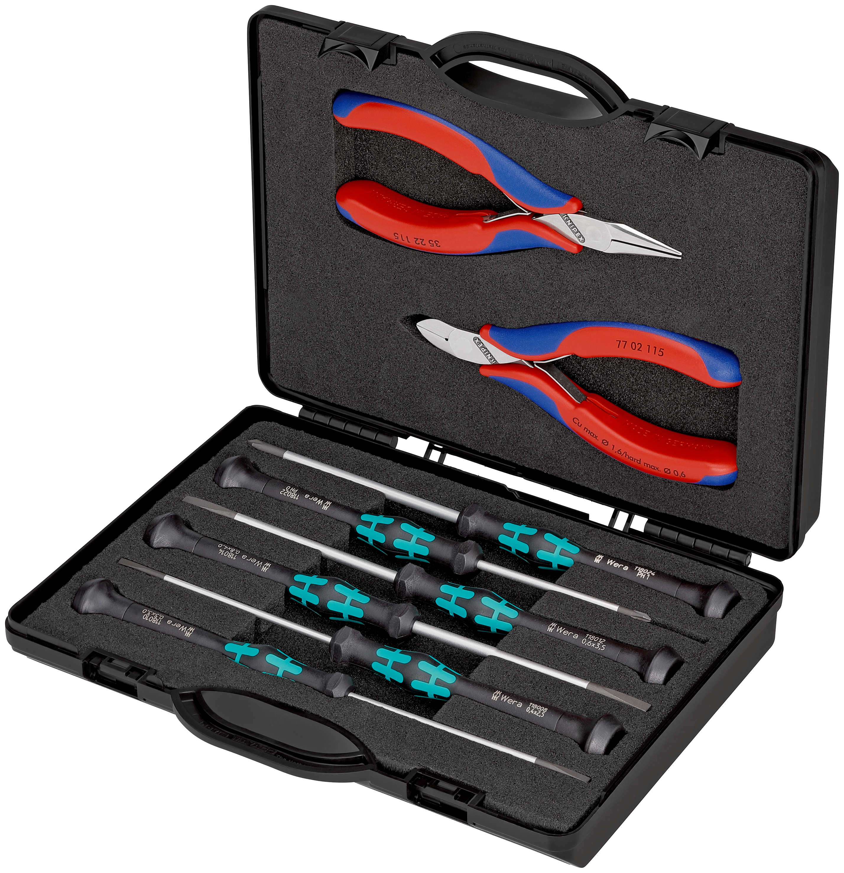 Astuccio con pinze per elettronica 00 20 18