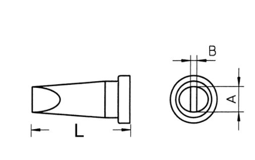 Punte saldante, punta a cacciavite  Ø 4,6 mm T0054443099 - Weller