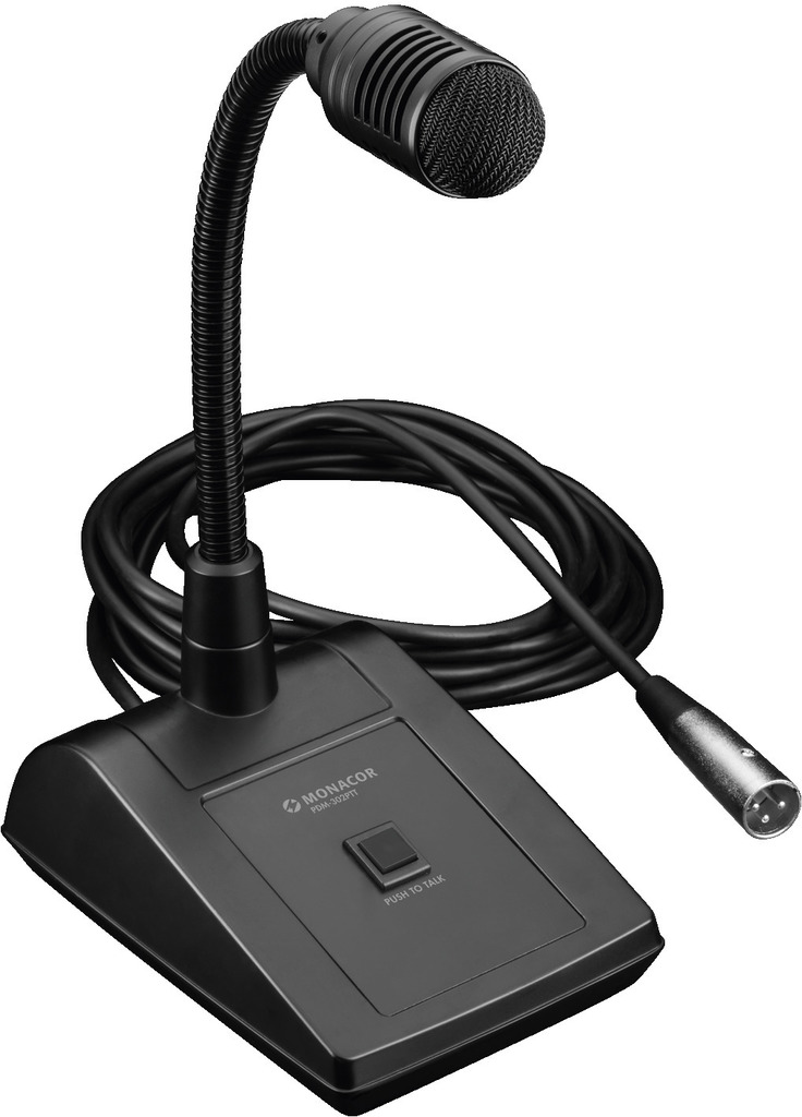 PDM-302PTT - Microfono da Scrivania Dinamico