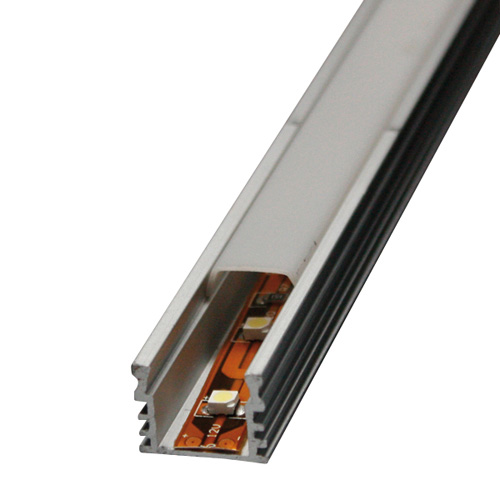 Profilo alluminio per stripled da 10mm copertura opale piana 2mt. MKC 499047123