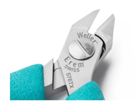 Tronchese con taglio in punta, testa arrotondata alleggerita, 576TX Weller