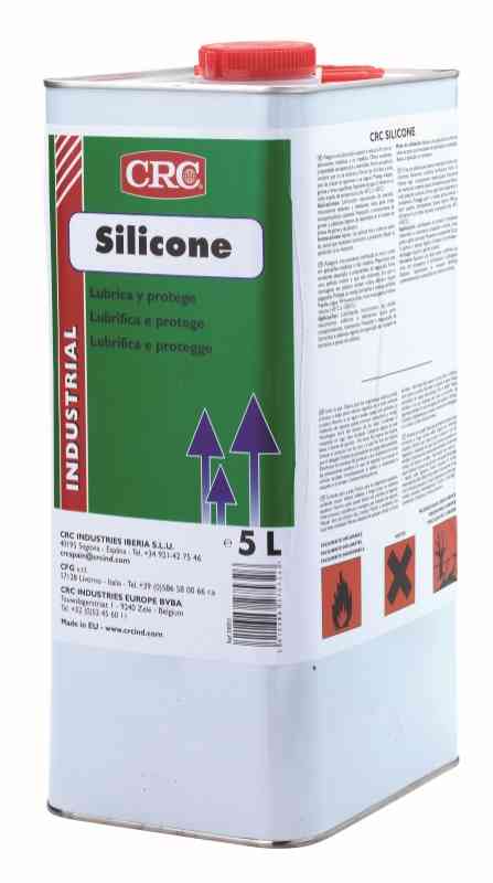 Silicone Olio Siliconico Puro. Idrorepellente. Protettivo, Latta 5L C1905 CRC