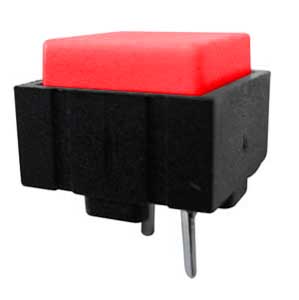 Pulsante Bot. N.A. Circuito Stampato Rosso P/56R-C