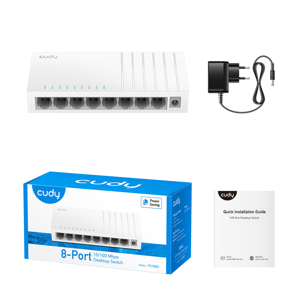 FS108D - 8-Port 10/100 Mbps Desktop Switch