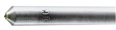 Ravvivatore carat 1/2 codolo 3/8, lungh 2", punta singola