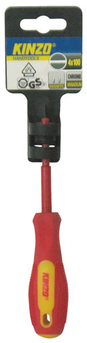 Cacciavite isolato vde punta piatta 4x100 Kinzo
