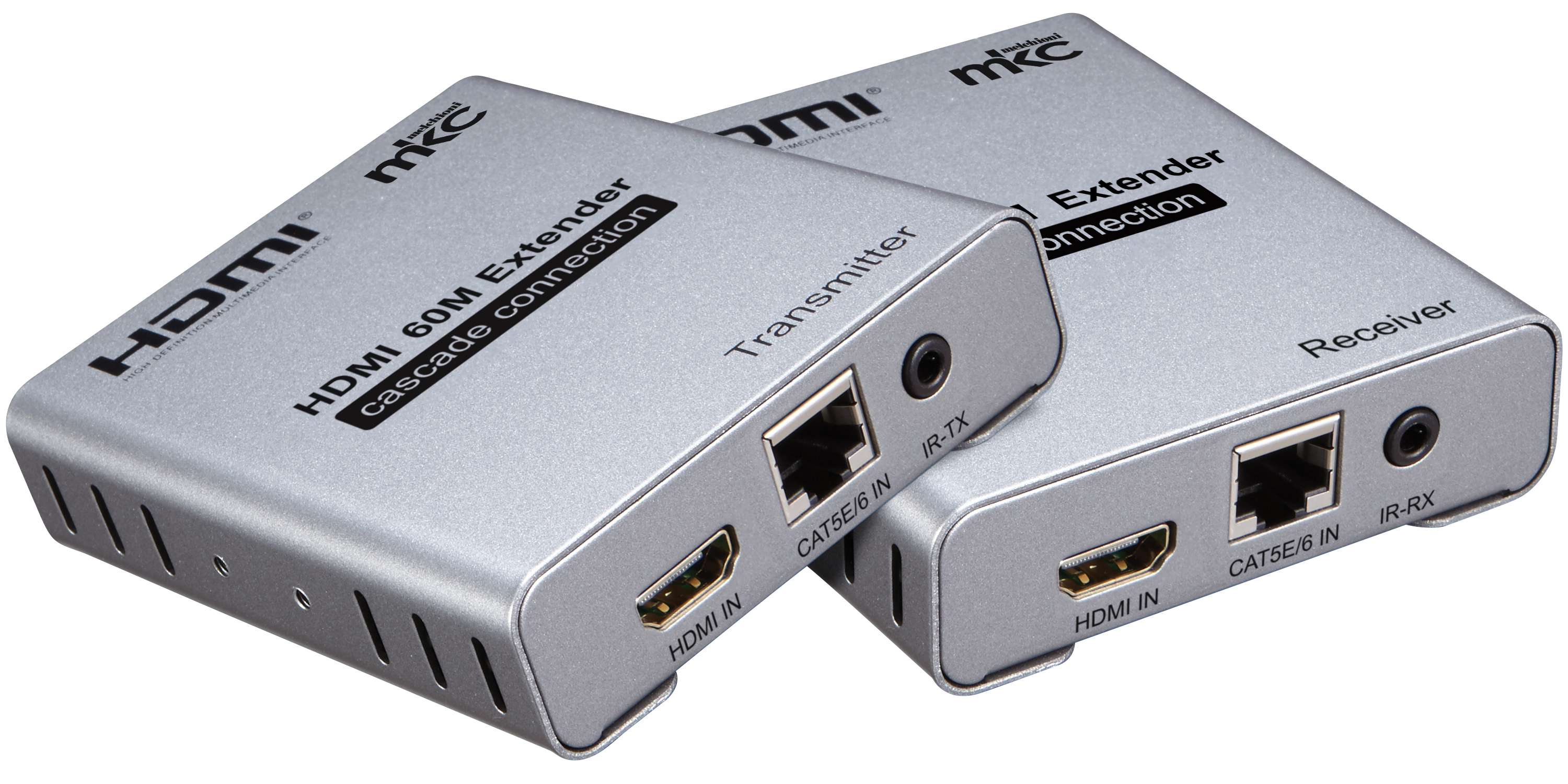 Estensore HDMI 2.0 4K fino 60mt, collegamento in cascata mod. MK-60-V2.0 TX + RX