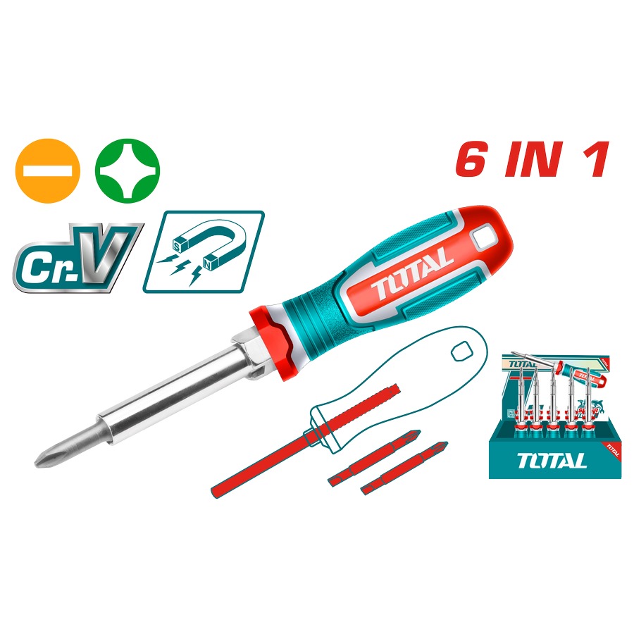 Set Cacciaviti intercambiabile 6 in 1 THT2506076