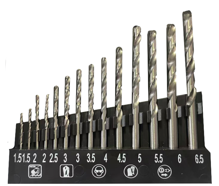 Set di punte per metallo con gambo standard (9-15 punte) DEXTRA