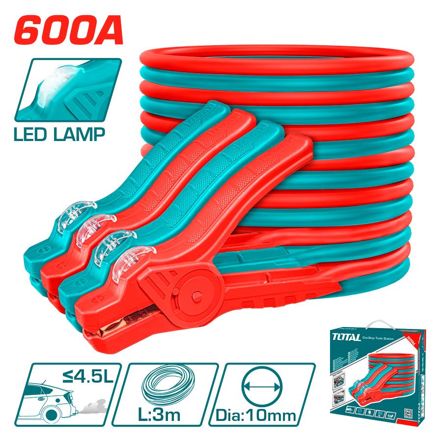 Cavi Batteria da 3 metri - 600A con Led - PBCA16008L