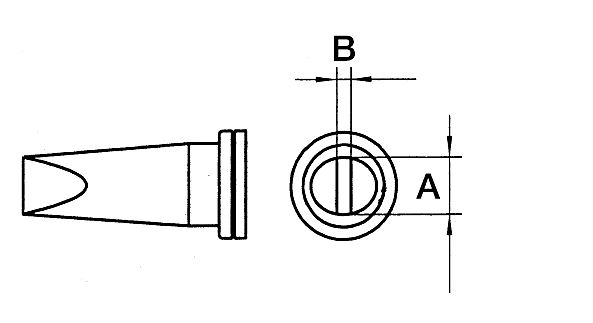Punta saldante, punta a cacciavite, Ø 4,6 mm T0054444899 - Weller