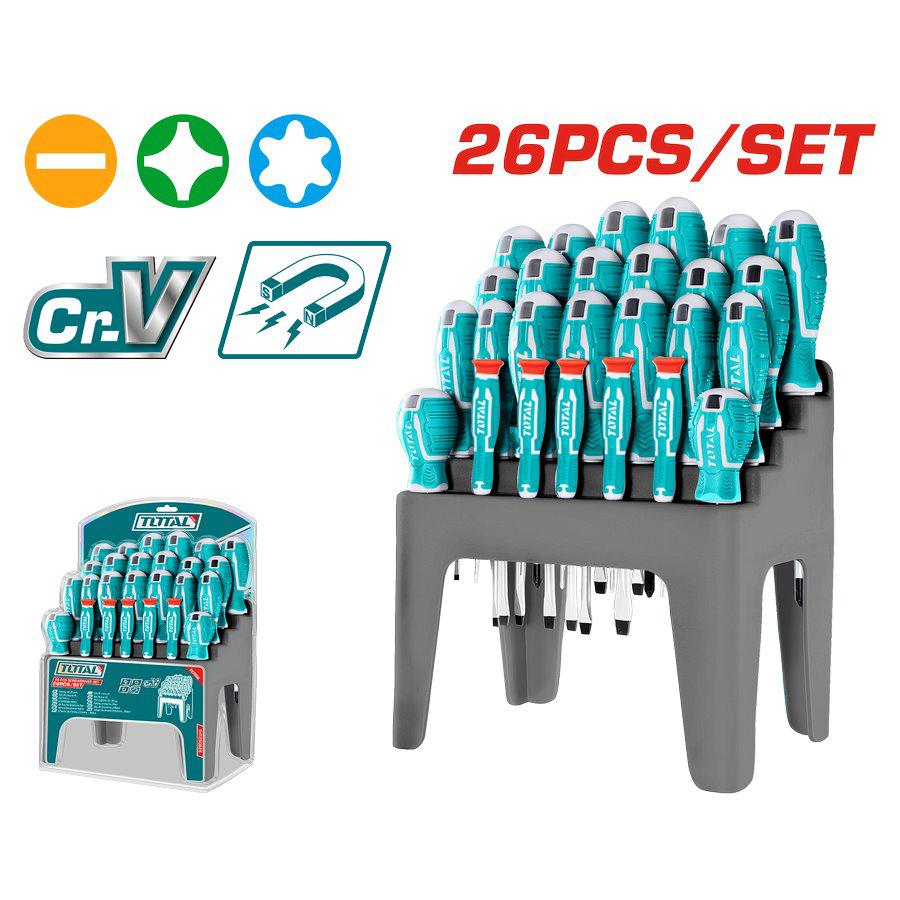 Set Cacciaviti Professionali da 26 pezzi THT250626